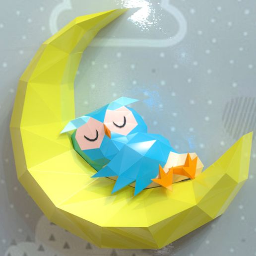 zzzz.jpg OWL SLEEPING ON MOON