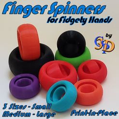 finger-Spinners-IMG.jpg Finger Spinners Print-in-Place Fidget Toy for Fun ADHD Anxiety Relief