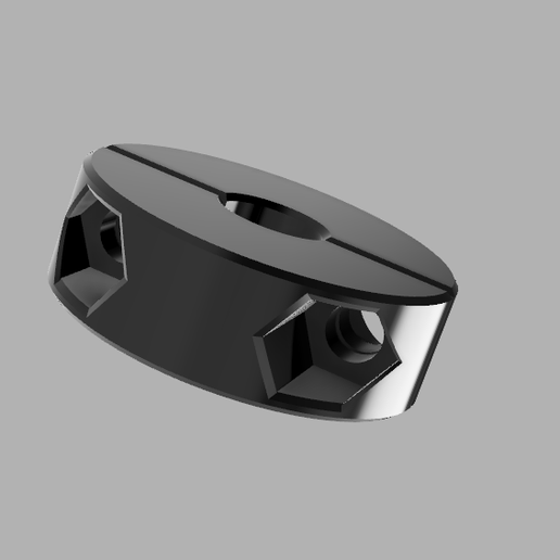 locking ring, clamping nut - 3D model önizlemesi