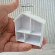 149-1.png Archivo STL CASA DE MUÑECAS EN MINIATURA INSPIRADA EN IKEA/ESTANTERÍA DE PARED PARA CASA DE MUÑECAS 1:12・Modelo de impresión 3D para descargar