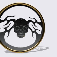 skull-and-fire-steering-wheel-2023-02-27-180908.png STL file skull and fire billet steering wheel・3D printing design to download