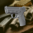 SW-MP-Shield-3D-MODEL-15.png Pistol SW MP Shield Smith & Wesson M&P Prop practice fake training gun