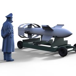 Fritz-X.jpg STL file WW2 bomb Fritz X Wehrmacht war German Reich・3D printing model to download
