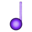 Quarter note.stl Crochets muraux pour la musique