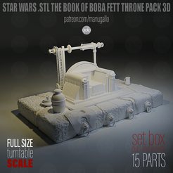 boba-base-01.png STAR WARS .STL THE BOOK OF BOBA FETT THRONE PACK 3D