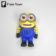 Flexi-Town-Bob-the-Minion,-I1.png Flexi Bob the Minion, Minions Collection, Articulated fidget figure, 3mf included