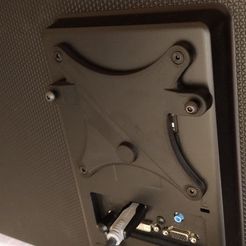 IMG_20190709_194117.jpg Бесплатный STL файл Netgear R7000 Router VESA100 Mount・План 3D-печати для скачивания