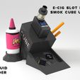 E-CIG SLOT FOR SMOK CUBE ULTRA E-LIQUID HOLDER Ecig - Smok Cube Ultra Vape Stand Table Accessory