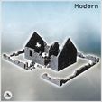 1-PREM.jpg Stone house ruin with a central load-bearing wall and stone enclosure surrounding the building (18) - Modern WW2 WW1 World War Diaroma Wargaming RPG Mini Hobby