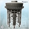 3.jpg Industrial tower with tank at the top and metal structure (21) - Modern WW2 WW1 World War Diaroma Wargaming RPG Mini Hobby