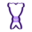 Tallagaletes conill_Acabat.stl cookie-cutter rabbit