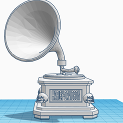 Capture d’écran 2020-12-27 210143.png Free STL file Harley davidson Gramophone・3D printing model to download