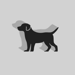 Dog.jpg Archivo STL Decoración Perro - 2D Art・Objeto de impresión 3D para descargar