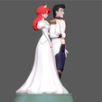 7.png ARIEL PEQUENA SEREIA COM PRÍNCIPE ERIC CASAMENTO ANIMAÇÃO DISNEY PERSONAGEM ESTÁTUA PRINCESA IMPRESSÃO 3D