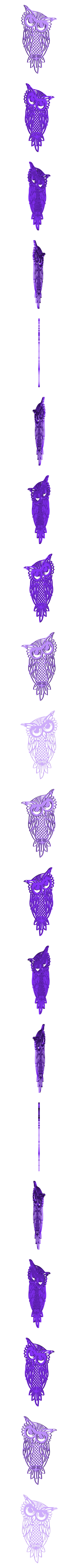 36.Owlclock.stl Descargar archivo STL Owl III Wall Sculpture 2D • Diseño para imprimir en 3D, UnpredictableLab