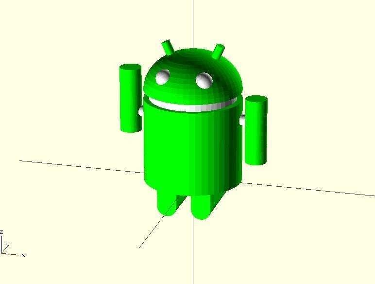 Скачать бесплатный файл SCAD Android Figure Customizable • Модель для ...