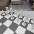 untitled3-2.jpg Chess Set Modern, 3D STL File for Chess Pieces, Chess Model, Digital Download, 3D Printer Chess Model, Game, Home Decor, 3d Printer Chess