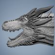Drogon_03.jpg Drogon Dragon Game Of Thrones Fan Art Inspired 3D print model
