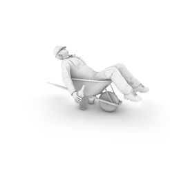 1.jpg Free STL file Drunker Construction Worker・3D print model to download
