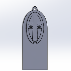 kaonashi.PNG STL file kaonashi keychain・3D print design to download
