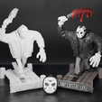 Jason2.png Jason Voorhees | Multi-Part Figure + Keychain Pendant | Halloween Decoration