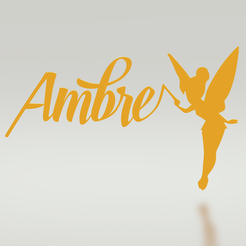 amb.png 3D file Disney door plaque - Ambre・3D printing template to download, BaptCraft