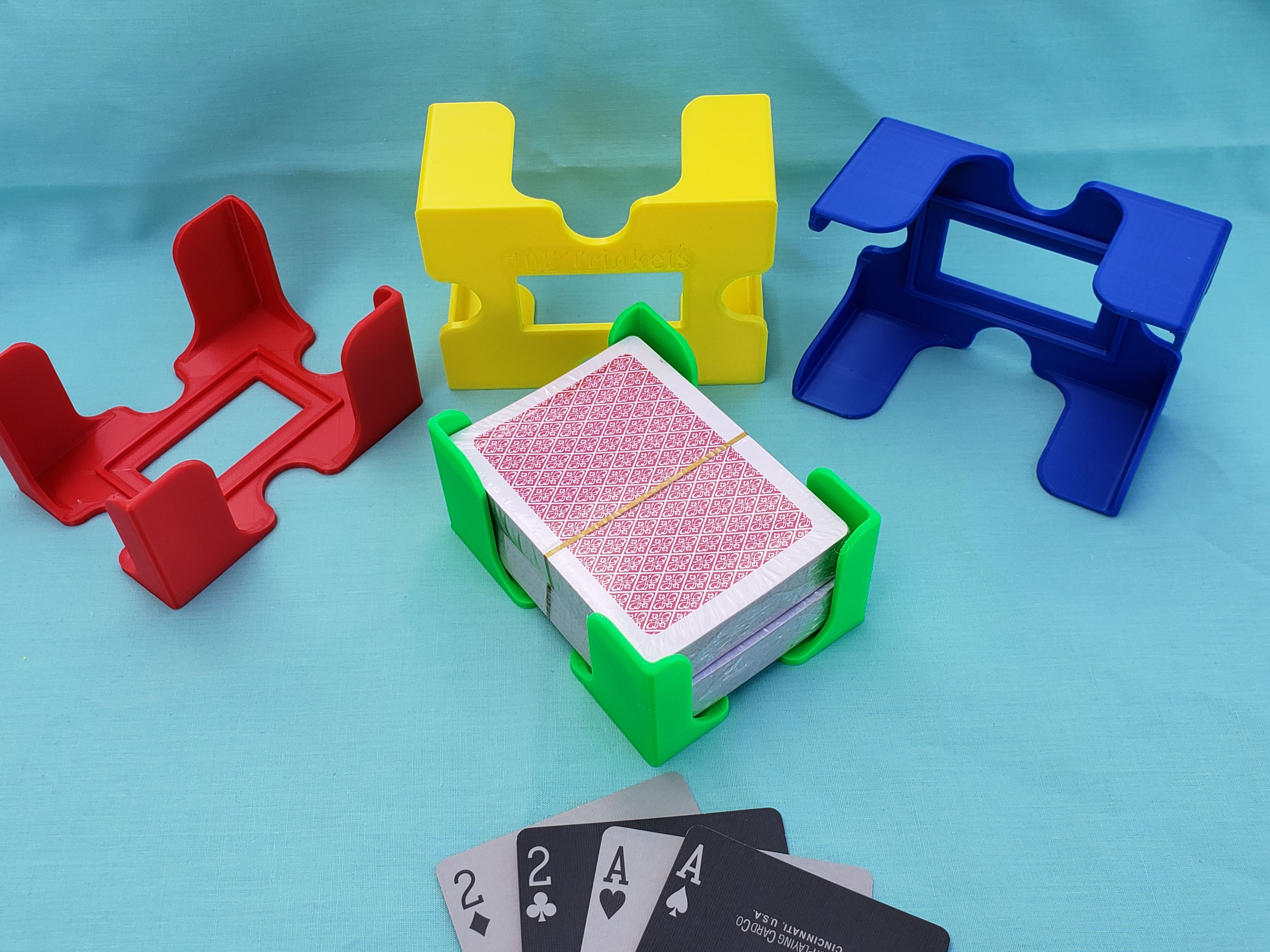 STL file Playing card tray, game card tray, game night organizing