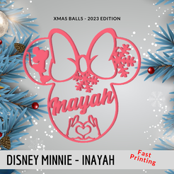 1.png Christmas bauble - Minnie - Innayah