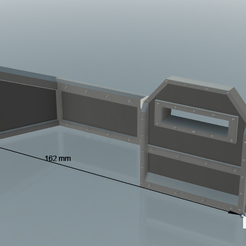 Captura de pantalla (106).png Free STL file Metal barricade - WarHammer 40k・3D printing template to download