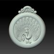peacock_pendant2.jpg Free STL file peacock pendant・3D printing template to download, stlfilesfree