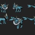vaporeon-cliente.jpg Datei OBJ Pokemon - Alle Eeveelutionen・Modell für 3D-Druck zum herunterladen, Fontoura3D