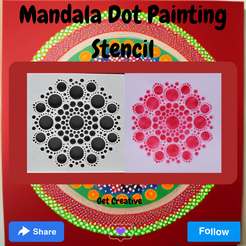 Mandala-Dot-Painting-Stencil.png Mandala Dot Painting Stencil