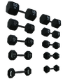 model-82.png high-quality set of 5 dumbbells in a realistic 3D model