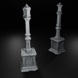 720X720-cemetery_scatter_8.png Gothic Single Lantern Post - Cemetery Scatter Terrain