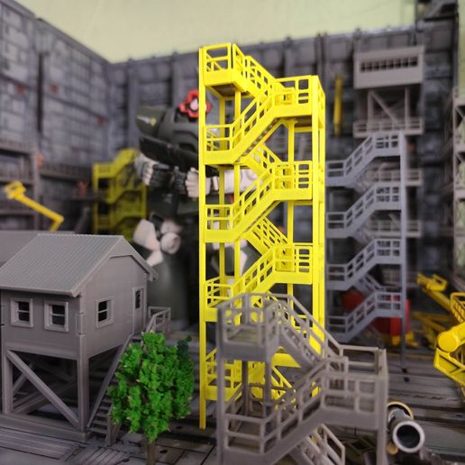 Narrower Scafolding for gundam base diorama