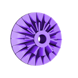 Impeller101.stl Turbofan Engine, for Business Aircraft, Cutaway