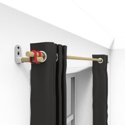 3.jpg STL-Datei Curtain rod support・Modell zum Herunterladen und 3D-Drucken