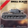5.jpg KV-1 M1940 E ekranami (version réduite) - Armée soviétique WW2 Second Monde Front de l'Est Ostfront RPG Mini Hobby