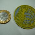 P1090256.JPG giant coin 1 Real - Brazil - Brasil