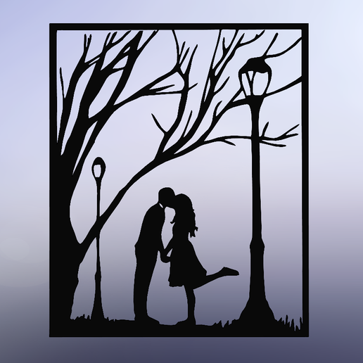 two lovers line art