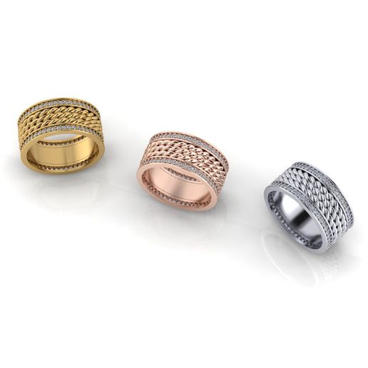 💍 rope eternity jewelry ring・ STL File for 3D printing and CNC ...