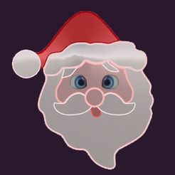 CaritaNoel.jpg STL file Santa Claus cutter in pieces. 100mm・3D print object to download