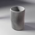vase_0004_07.jpg Файл STL Ваза 0004 - Полосатая ваза・Шаблон для 3D-печати для загрузки