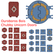 a Bois Chubby Unicorn Doors OO Lees COE oun oun. ® oonk oan STL file Ouroboros Bois Chubby Unicorn Doors・3D printing model to download
