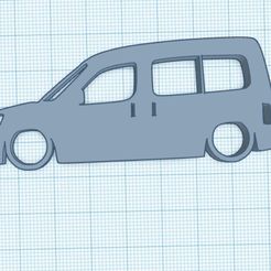 Web-capture_17-9-2023_12235_www.tinkercad.com.jpeg Archivo STL Peugeot Partner Mk1 Wagon Facelift Llavero Silueta・Objeto de impresión 3D para descargar