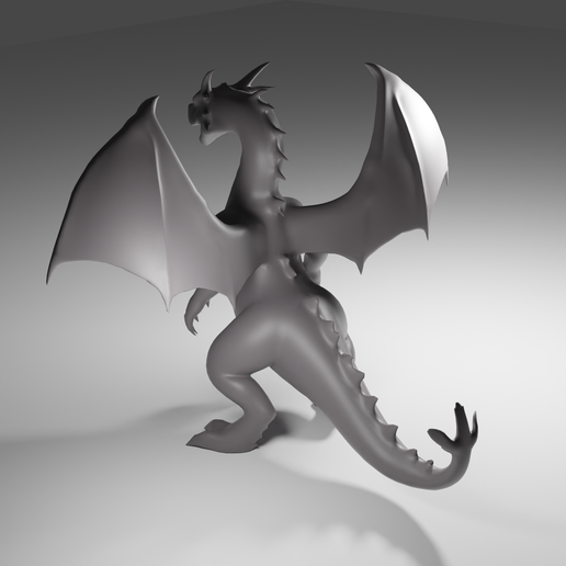 🐉 Epic Dragon 3D Model – High-Detail Fantasy Creature for Printing ...