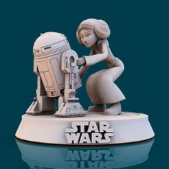 1.1.jpg Archivo 3D Star Wars Leia002・Modelo para descargar e imprimir en 3D