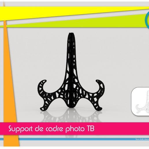 support_cadre_photo_present02.jpg Archivo STL Foto ayuda del marco de la tuberculosis・Modelo imprimible en 3D para descargar, Tibe-Design