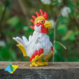 1.png Print in Place Tiny Rooster no supports