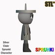 A2.png Silver Clukr  STL File Sprunki Incredibox STL 3D Character Fanart